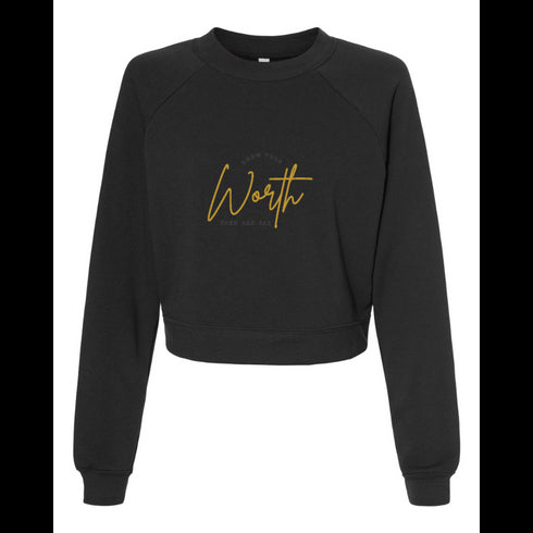 KNON YOUR WORTH THEN ADD TAXI Bella canvas hoodie 7505